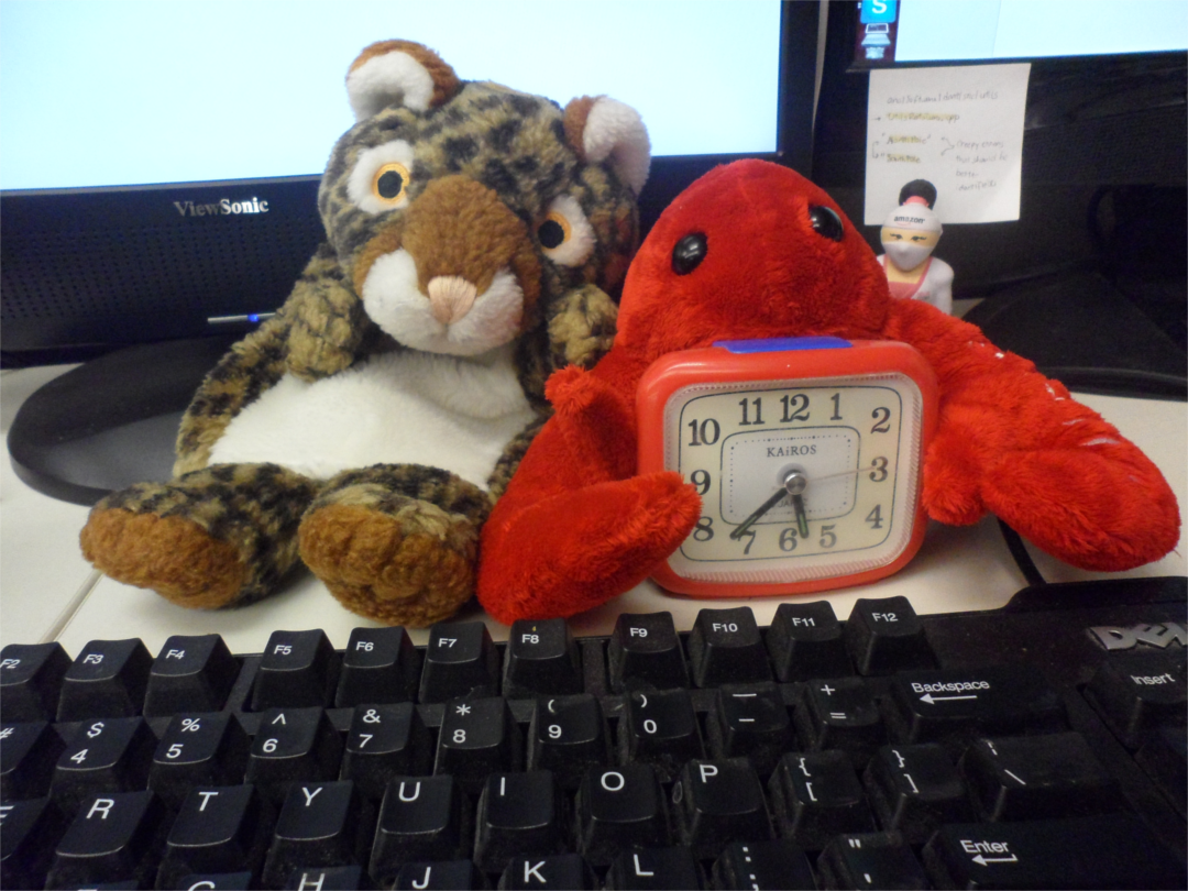 Plushies I abuse during stressful work periods :)